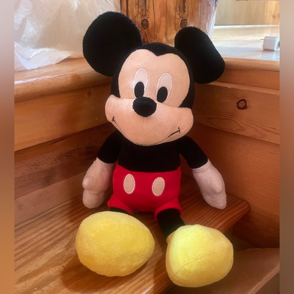 Disney Mickey Mouse Plush - Black, Red, Yellow